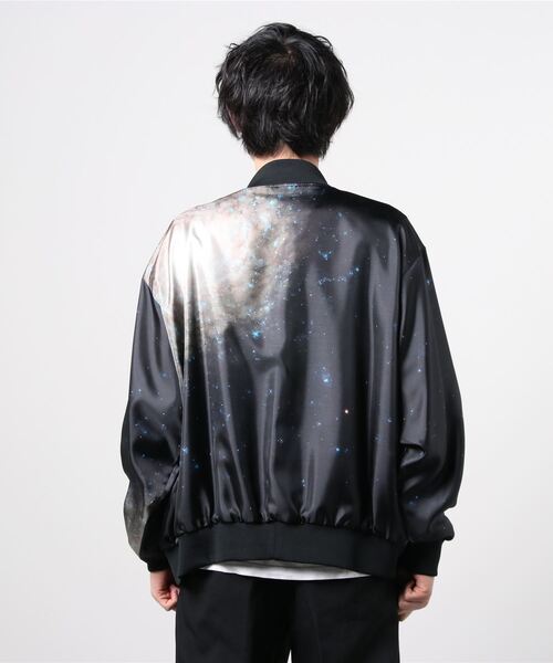 NEONSIGN（ネオンサイン）の「【NEONSIGN】Cosmo Barred Spiral SatinTwill Jacket（ブルゾン・メンズ・ブラック・46/48）」の3枚目の写真