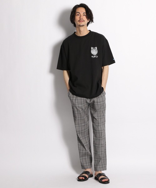 KAVU（カブー）の「【KAVU(カブー)】別注グリズリーロゴＴシャツ（Tシャツ/カットソー・メンズ・ブラック/オフホワイト/オレンジ・MEDIUM/LARGE）」の19枚目の写真