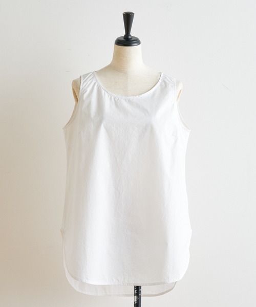 BEARDSLEY（ビアズリー）の「シャツタンク（タンクトップ・レディース・ホワイト/カーキ・FREE）」の11枚目の写真