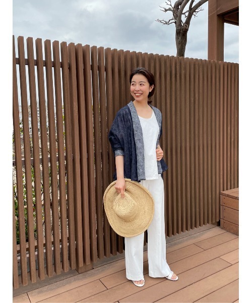 BEARDSLEY（ビアズリー）の「シャツタンク（タンクトップ・レディース・ホワイト/カーキ・FREE）」の13枚目の写真