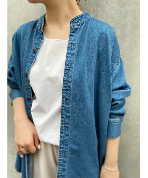 BEARDSLEY（ビアズリー）の「シャツタンク（タンクトップ・レディース・ホワイト/カーキ・FREE）」の18枚目の写真