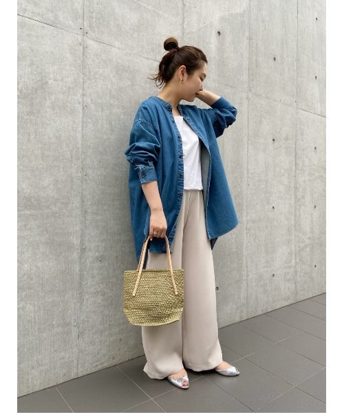 BEARDSLEY（ビアズリー）の「シャツタンク（タンクトップ・レディース・ホワイト/カーキ・FREE）」の19枚目の写真