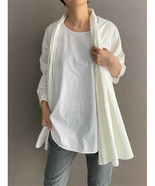 BEARDSLEY（ビアズリー）の「シャツタンク（タンクトップ・レディース・ホワイト/カーキ・FREE）」の20枚目の写真