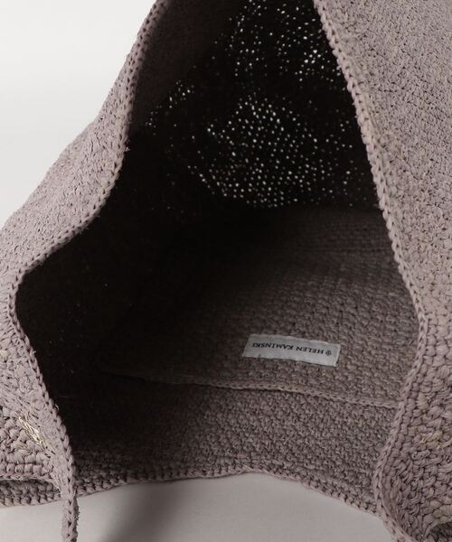 Helen Kaminski（ヘレンカミンスキー）の「HELEN KAMINSKI(ヘレンカミンスキー)Signature Raffia Crochet Bags（トートバッグ・レディース・グレー・F）」の5枚目の写真