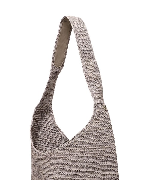 Helen Kaminski（ヘレンカミンスキー）の「HELEN KAMINSKI(ヘレンカミンスキー)Signature Raffia Crochet Bags（トートバッグ・レディース・グレー・F）」の9枚目の写真