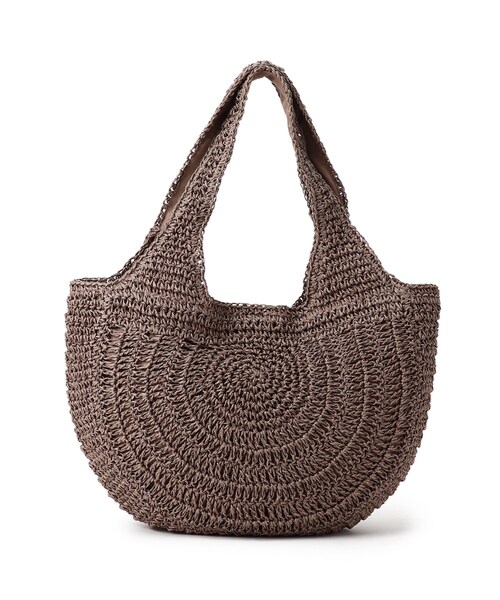 SHOO・LA・RUE（シューラルー）の「◆ペーパーラウンドトート（トートバッグ・レディース・ブラウン系/ナチュラル/サンドベージュ・00）」の4枚目の写真