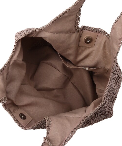 SHOO・LA・RUE（シューラルー）の「◆ペーパーラウンドトート（トートバッグ・レディース・ブラウン系/ナチュラル/サンドベージュ・00）」の5枚目の写真