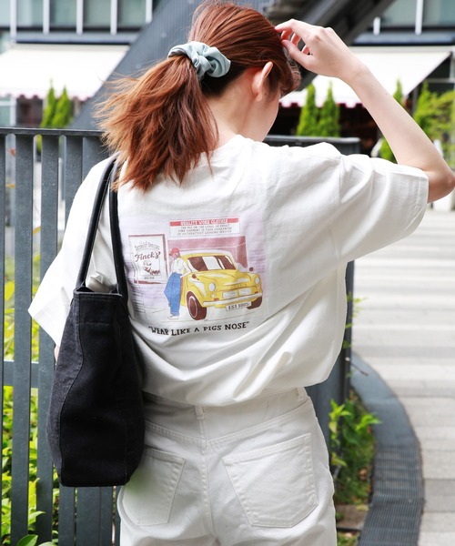 Finck S Westsea Usコットン イラストプリント ルーズサイズ 半袖tシャツ Tシャツ カットソー Westsea ウエストシー のファッション通販 Zozotown