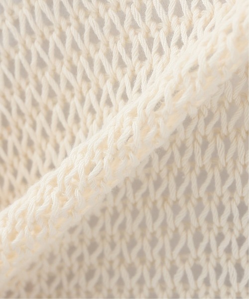 SLOBE citron.（スローブシトロン）の「SLOBE citron. メッシュニットベスト【手洗い可能】◆（ベスト・レディース・カーキ/アイボリー・FREE）」の17枚目の写真