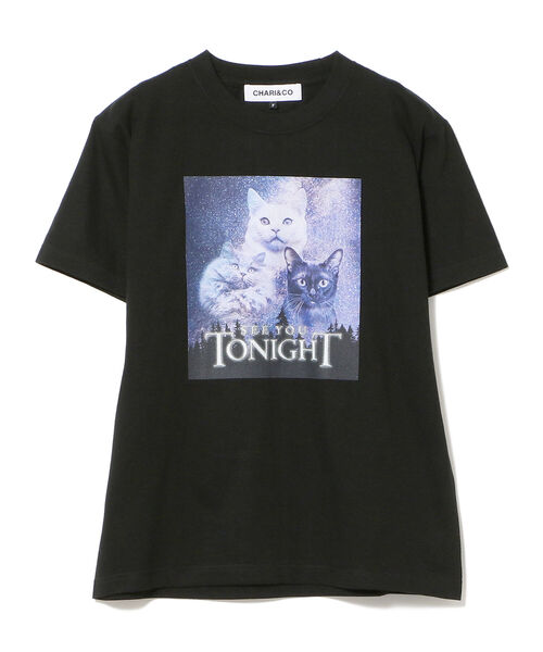 Ray BEAMS（レイビームス）の「Chari&Co. × Ray BEAMS / 別注 SEE YOU TONIGHT Tシャツ（Tシャツ/カットソー・レディース・ホワイト/ブラック・ONE SIZE）」の2枚目の写真