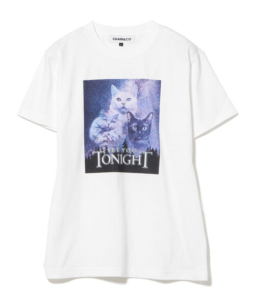 Ray BEAMS（レイビームス）の「Chari&Co. × Ray BEAMS / 別注 SEE YOU TONIGHT Tシャツ（Tシャツ/カットソー・レディース・ホワイト/ブラック・ONE SIZE）」の6枚目の写真
