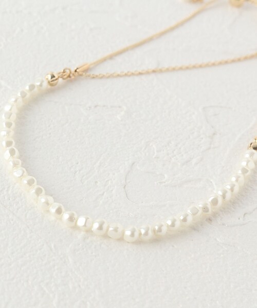 grove(グローブ)の「◆コインチャーム付きスライドボールブレスレット(ブレスレット・レディース・ゴールド/ピンクゴールド・00)」の3枚目の写真