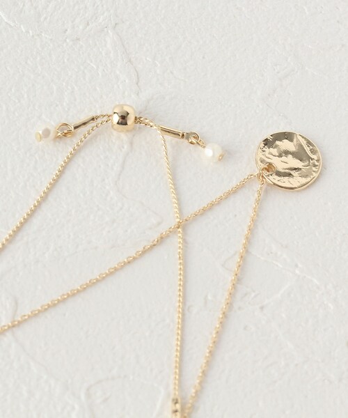 grove(グローブ)の「◆コインチャーム付きスライドボールブレスレット(ブレスレット・レディース・ゴールド/ピンクゴールド・00)」の4枚目の写真