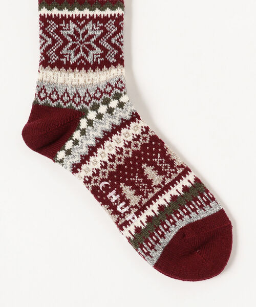 CHUP(チュプ)の「CHUP / Qanik Sock(ソックス/靴下・メンズ・レッド/カーキ/ブラウン・ONE SIZE)」の5枚目の写真