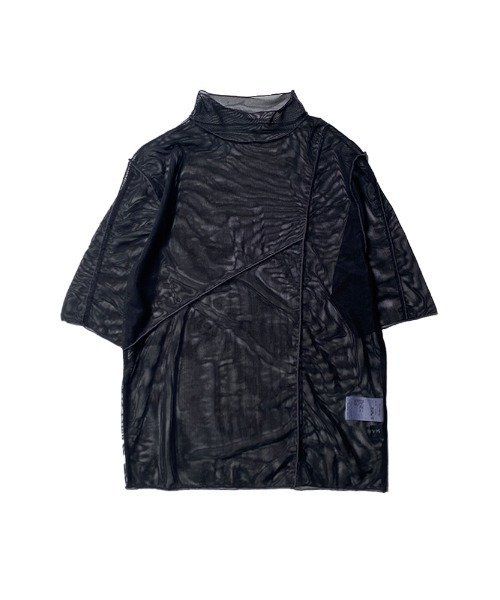 ENVYM（アンビー）の「ハーフスリーブシアーＴＯＰＳ（Tシャツ/カットソー・レディース・ホワイト/ブラック・FREE）」の10枚目の写真