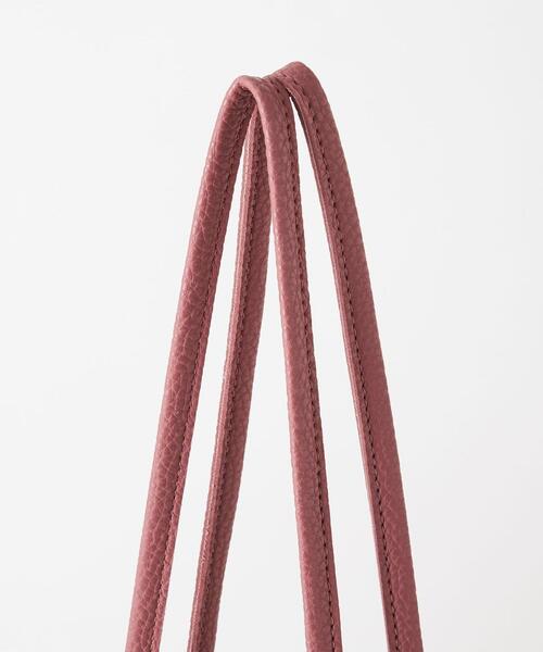 closet story（クローゼットストーリー）の「＜closet story（クローゼットストーリー）＞フェイクレザー メタルリング トートバッグ（ショルダーバッグ・レディース・ベージュ/ピンク・FREE）」の5枚目の写真