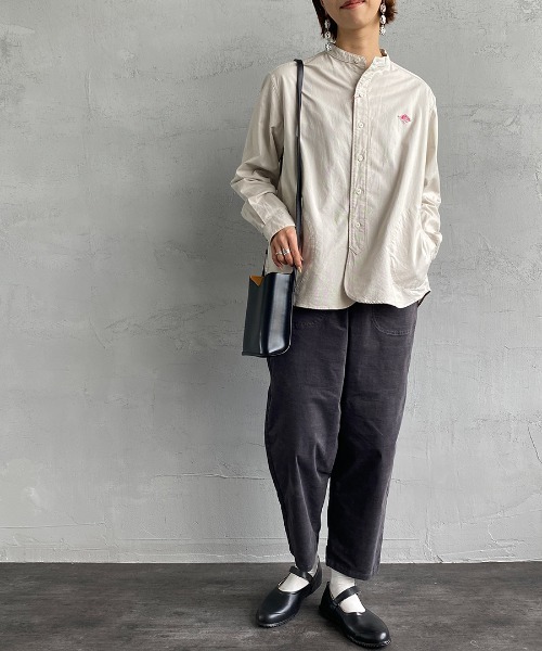 DANTON（ダントン）の「[DANTON/ダントン] ストレッチコーデュロイ イージーパンツ（その他パンツ・レディース・オフホワイト/サックスブルー/ダークグレー/マスタード/グレイッシュベージュ・36）」の7枚目の写真