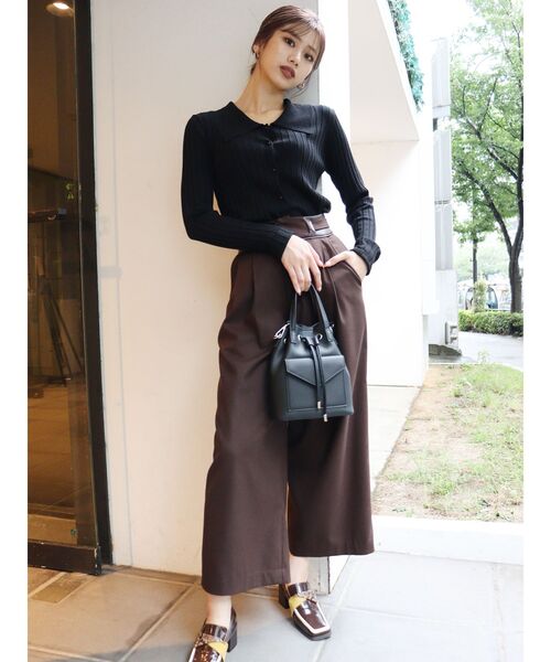 MURUA（ムルーア）の「ドローストリングBAG（ハンドバッグ・レディース・ホワイト/ブラック/ブラウン・FREE）」の7枚目の写真