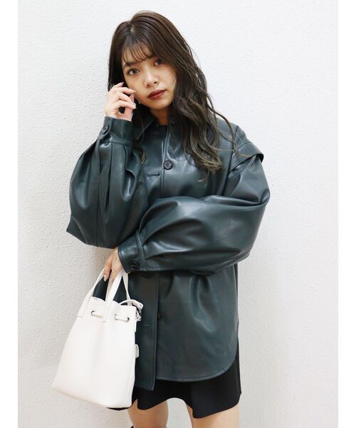 MURUA（ムルーア）の「ドローストリングBAG（ハンドバッグ・レディース・ホワイト/ブラック/ブラウン・FREE）」の6枚目の写真