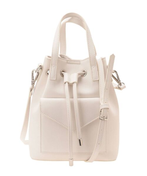 MURUA（ムルーア）の「ドローストリングBAG（ハンドバッグ・レディース・ホワイト/ブラック/ブラウン・FREE）」の13枚目の写真