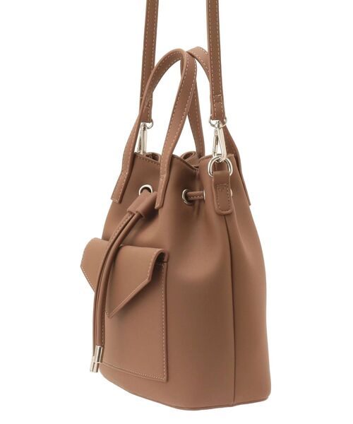 MURUA（ムルーア）の「ドローストリングBAG（ハンドバッグ・レディース・ホワイト/ブラック/ブラウン・FREE）」の8枚目の写真