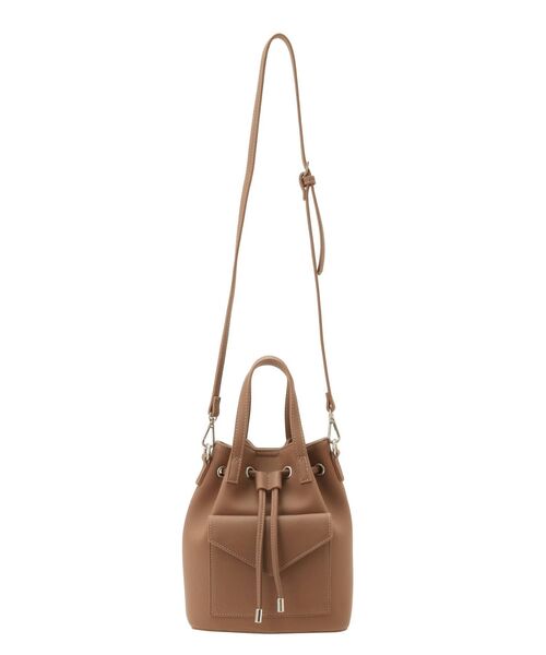 MURUA（ムルーア）の「ドローストリングBAG（ハンドバッグ・レディース・ホワイト/ブラック/ブラウン・FREE）」の18枚目の写真