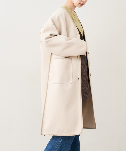 natural couture（ナチュラルクチュール）の「【WEB限定・大好評リバイバルアイテム】キルトライナー付きパイピングコート（その他アウター・レディース・モカ/ベージュ/オフホワイト・FREE）」の14枚目の写真