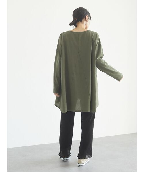 Green Parks(グリーンパークス)の「さらっと楊柳パンツ*(その他パンツ・レディース・ブラック/オレンジ/ライトベージュ・FREE)」の16枚目の写真