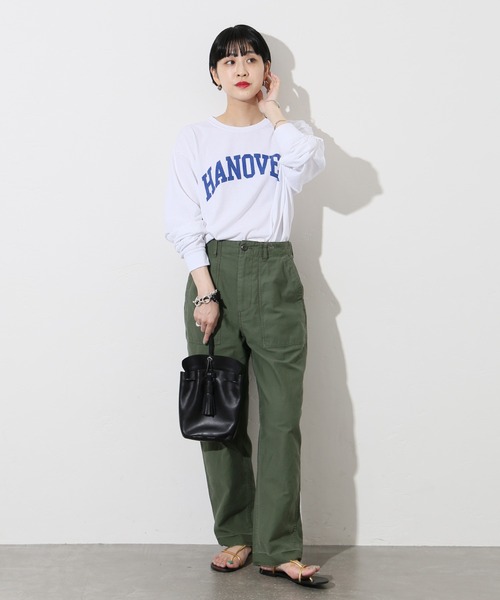 JOURNAL STANDARD（ジャーナルスタンダード）の「【Odub/オーダブ】HANOVER 別注ロングスリーブTシャツ◆（Tシャツ/カットソー・レディース・ネイビー/ホワイト/ベージュ・FREE）」の6枚目の写真