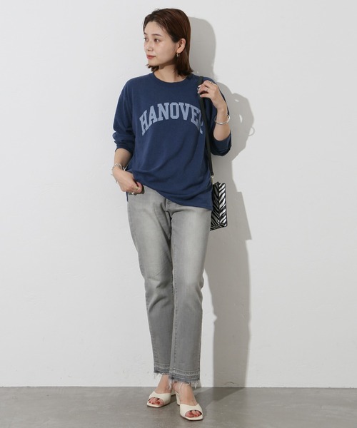 JOURNAL STANDARD（ジャーナルスタンダード）の「【Odub/オーダブ】HANOVER 別注ロングスリーブTシャツ◆（Tシャツ/カットソー・レディース・ネイビー/ホワイト/ベージュ・FREE）」の12枚目の写真