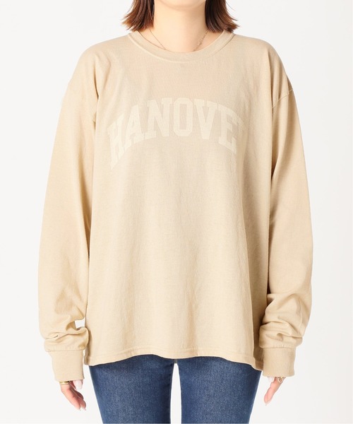 JOURNAL STANDARD（ジャーナルスタンダード）の「【Odub/オーダブ】HANOVER 別注ロングスリーブTシャツ◆（Tシャツ/カットソー・レディース・ネイビー/ホワイト/ベージュ・FREE）」の5枚目の写真