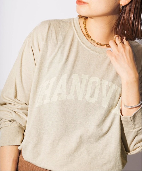 JOURNAL STANDARD（ジャーナルスタンダード）の「【Odub/オーダブ】HANOVER 別注ロングスリーブTシャツ◆（Tシャツ/カットソー・レディース・ネイビー/ホワイト/ベージュ・FREE）」の7枚目の写真