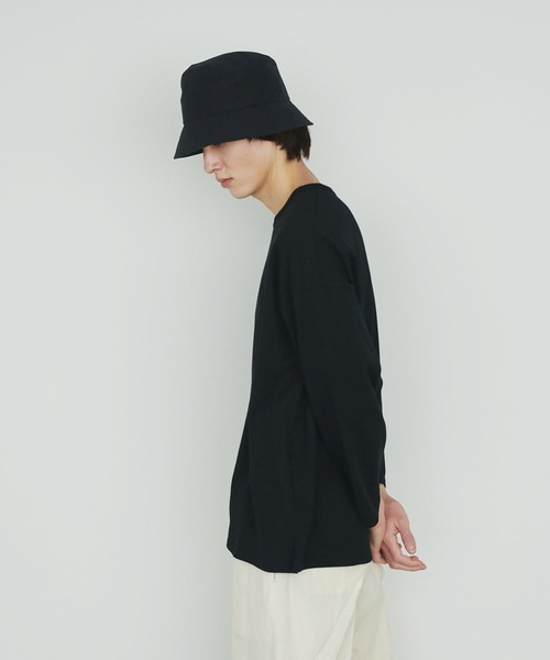 UNDECORATED（アンデコレイテッド）の「UNDECORATED アンデコレイテッド / RE:NY/ORGANIC CO HAT リサイクルナイロン オーガニックコットン バケットハット / UDS22903（ハット・メンズ・ブラック/ナチュラル/ダークブラウン・1/3）」の2枚目の写真