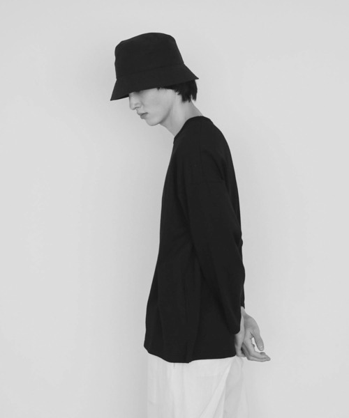 UNDECORATED（アンデコレイテッド）の「UNDECORATED アンデコレイテッド / RE:NY/ORGANIC CO HAT リサイクルナイロン オーガニックコットン バケットハット / UDS22903（ハット・メンズ・ブラック/ナチュラル/ダークブラウン・1/3）」の8枚目の写真