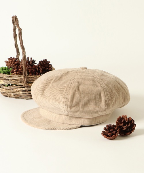 ikka（イッカ）の「【キッズ】コーデュロイキャスケット（キャスケット・キッズ・ベージュ/ブラウン・FREE）」の2枚目の写真