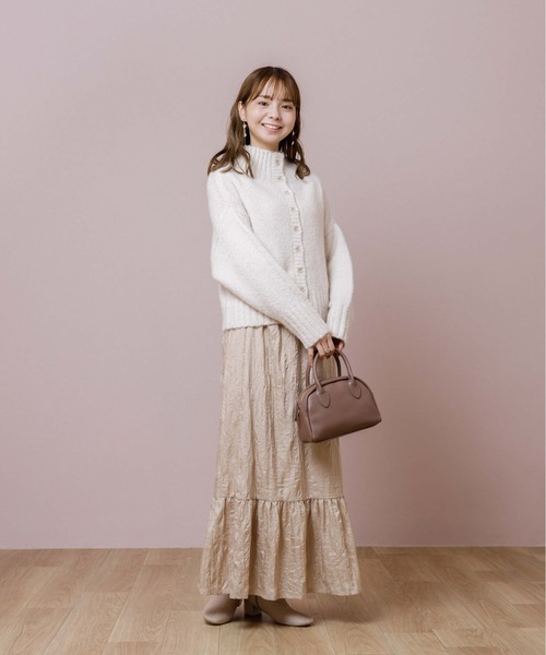 flower（フラワー）の「ジェムタートルニット（ニット/セーター・レディース・ブルー/アイボリー・FREE）」の11枚目の写真