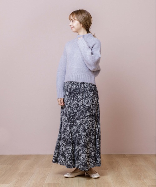 flower（フラワー）の「ジェムタートルニット（ニット/セーター・レディース・ブルー/アイボリー・FREE）」の9枚目の写真