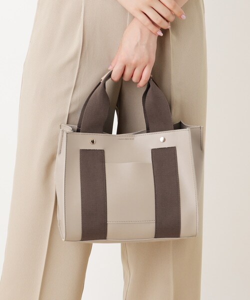 DRESKIP(ドレスキップ)の「◆ワイドテープトート(トートバッグ・レディース・ベージュ/ブラック/グレー/ブルー・00)」の10枚目の写真