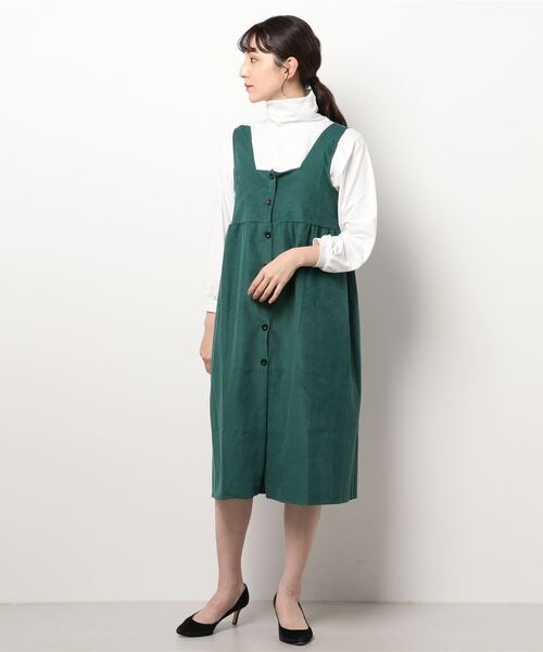 MAISON DE THERESE（メゾン ド テレーズ）の「リバーシブル セットアップ（ハイネックブラウス＋キャミワンピース２点）（ワンピース・レディース・ブラック/ブラウン/ブルー/グリーン/A・MEDIUM/LARGE）」の3枚目の写真