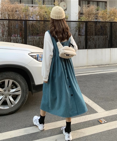 MAISON DE THERESE（メゾン ド テレーズ）の「リバーシブル セットアップ（ハイネックブラウス＋キャミワンピース２点）（ワンピース・レディース・ブラック/ブラウン/ブルー/グリーン/A・MEDIUM/LARGE）」の21枚目の写真