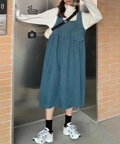 MAISON DE THERESE（メゾン ド テレーズ）の「リバーシブル セットアップ（ハイネックブラウス＋キャミワンピース２点）（ワンピース・レディース・ブラック/ブラウン/ブルー/グリーン/A・MEDIUM/LARGE）」の6枚目の写真