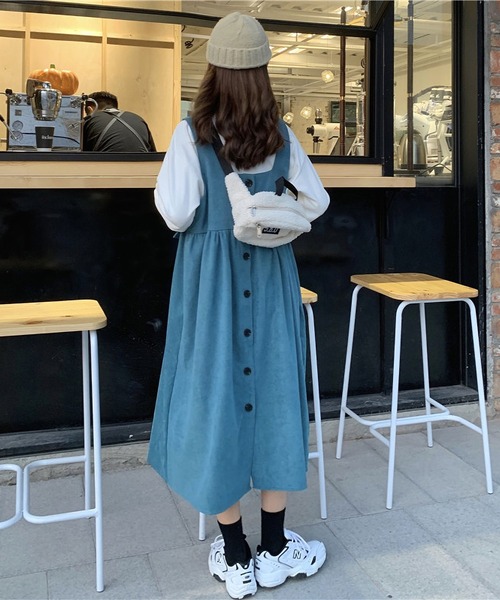 MAISON DE THERESE（メゾン ド テレーズ）の「リバーシブル セットアップ（ハイネックブラウス＋キャミワンピース２点）（ワンピース・レディース・ブラック/ブラウン/ブルー/グリーン/A・MEDIUM/LARGE）」の7枚目の写真