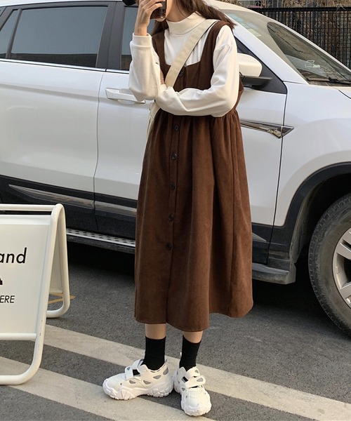 MAISON DE THERESE（メゾン ド テレーズ）の「リバーシブル セットアップ（ハイネックブラウス＋キャミワンピース２点）（ワンピース・レディース・ブラック/ブラウン/ブルー/グリーン/A・MEDIUM/LARGE）」の14枚目の写真