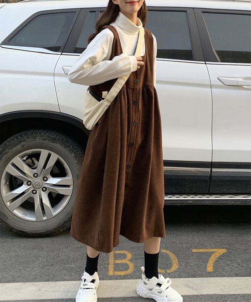 MAISON DE THERESE（メゾン ド テレーズ）の「リバーシブル セットアップ（ハイネックブラウス＋キャミワンピース２点）（ワンピース・レディース・ブラック/ブラウン/ブルー/グリーン/A・MEDIUM/LARGE）」の9枚目の写真