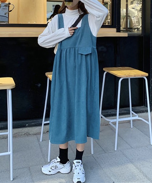 MAISON DE THERESE（メゾン ド テレーズ）の「リバーシブル セットアップ（ハイネックブラウス＋キャミワンピース２点）（ワンピース・レディース・ブラック/ブラウン/ブルー/グリーン/A・MEDIUM/LARGE）」の20枚目の写真