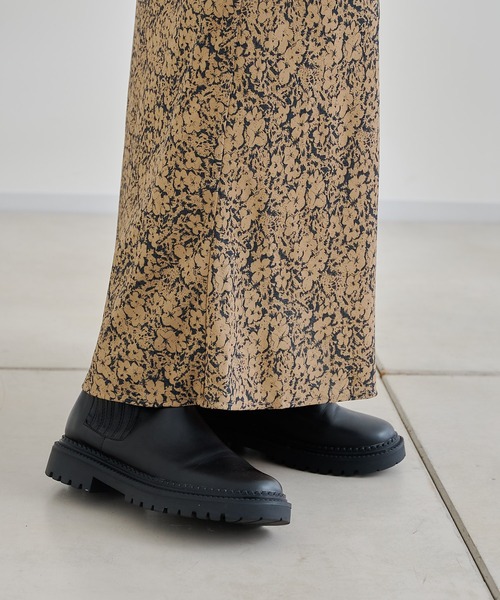 DouDou(ドゥドゥ)の「フラワープリントスカート(スカート・レディース・ブラウン/グリーン・FREE)」の13枚目の写真