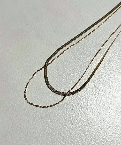 apres jour mignon（アプレジュールミニョン）の「【apresjour mignon×ARIAZ】二連ネックレス（ネックレス・レディース・ゴールド/シルバー・ONESIZE）」の5枚目の写真