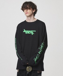 LIBERE リベーレ / CYBER FONT LOGO LONG SLEEVE ビッグシルエットサイバーフォントロゴプリントロンT / 215209-215210