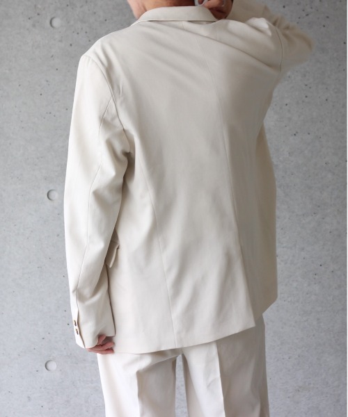 y/m by れぽすけ（イムバイレポスケ）の「ダブルテーラードジャケット（テーラードジャケット・メンズ・ブラック/オフホワイト・MEDIUM/LARGE）」の5枚目の写真
