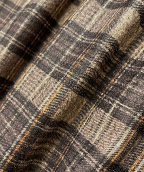 JUNOAH（ジュノア）の「ベルト付きプリーツチェックスカート（スカート・レディース・ダークグレー/イエロー/グリーン/ブラウン系その他/ブラック・X-LARGE/LARGE/MEDIUM/SMALL）」の16枚目の写真